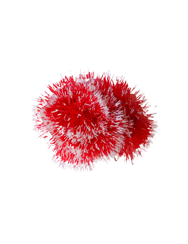 Red Flecked Tinsel 2 Metre Garland