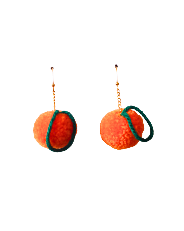 Clementine Pom Pom Earrings Sample Sale