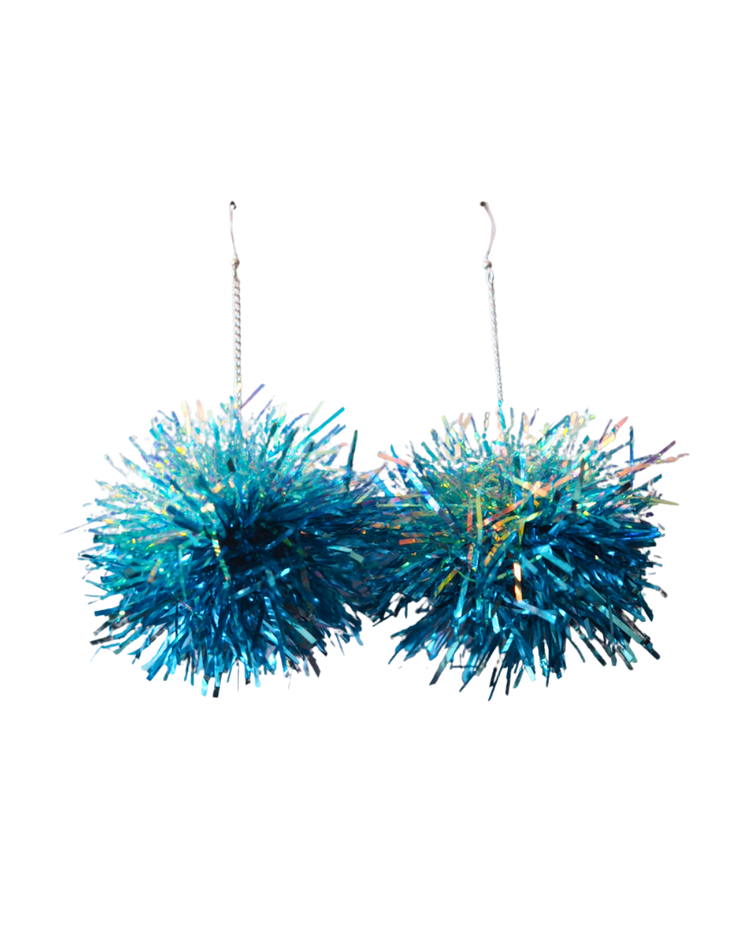 Tinsel Earrings Sample Sale - Baby Blue & Ice Blue