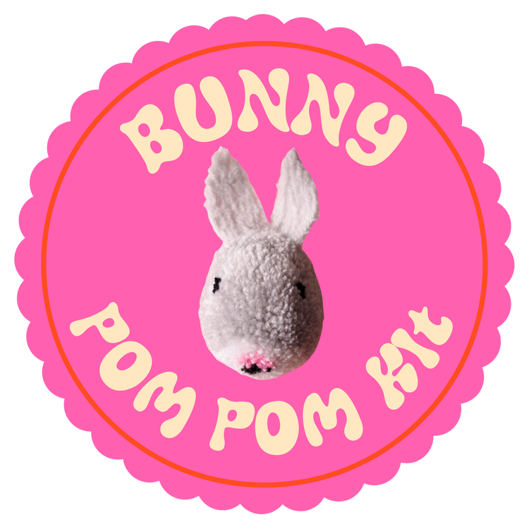 Bunny Pom Pom DIY Kit - Advanced Pom Pom Craft Kit