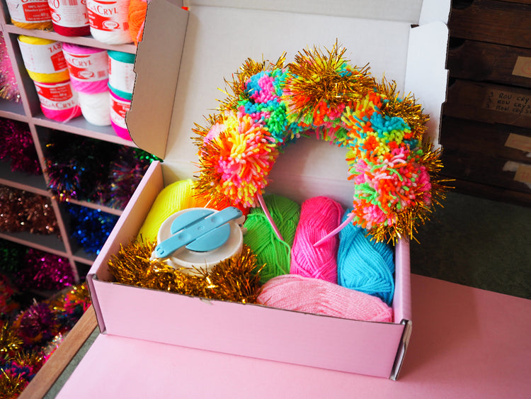 Tinsel Pom Pom Headband Kit