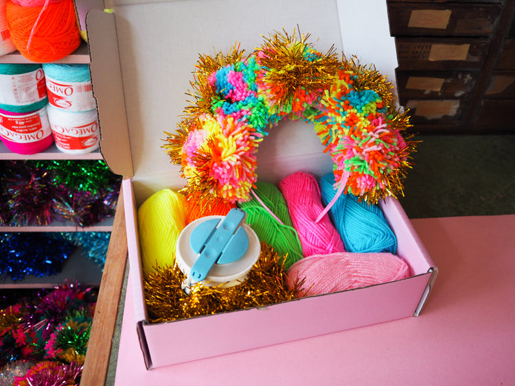 Tinsel Pom Pom Headband Kit