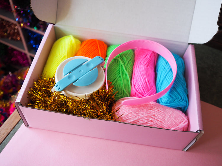 Tinsel Pom Pom Headband Kit