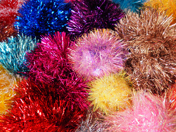 Red Tinsel 2 Metre Garland
