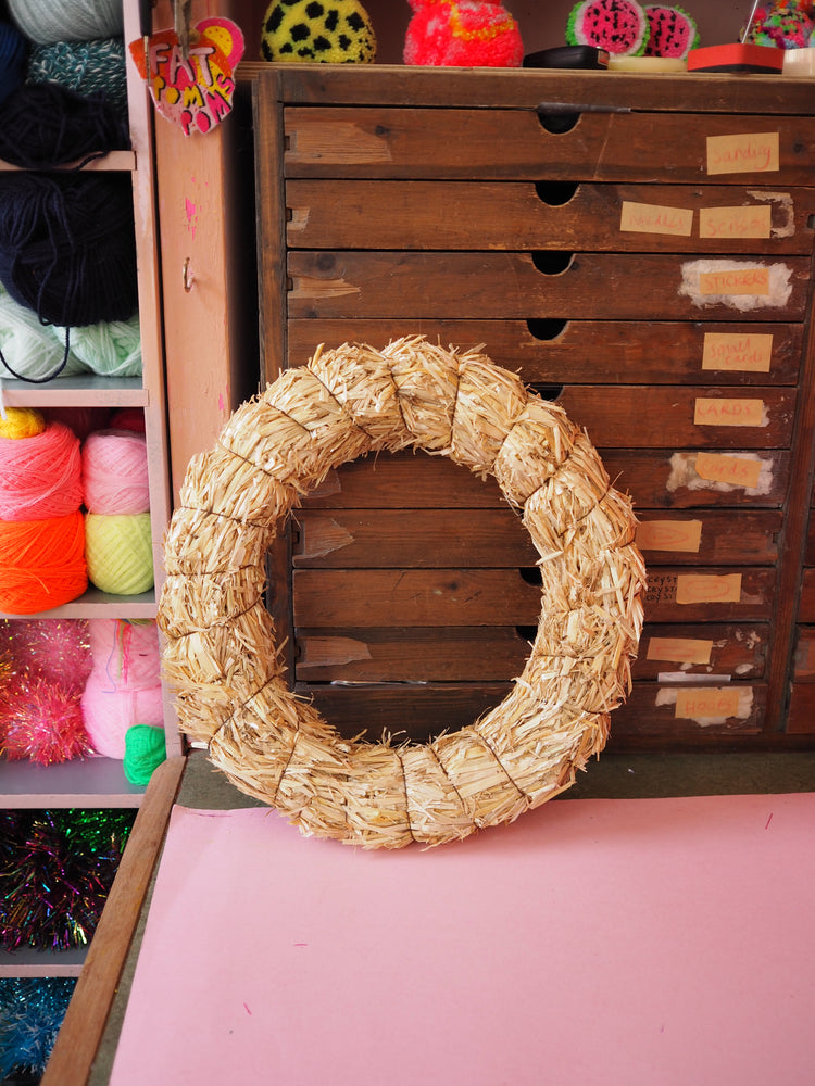 Handmade Straw Wreath Base