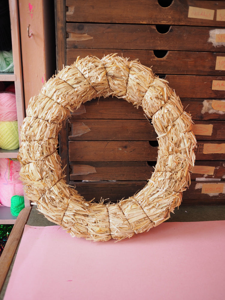 Handmade Straw Wreath Base