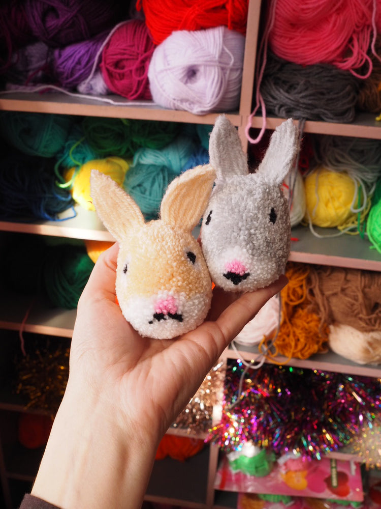 Bunny Pom Pom DIY Kit - Advanced Pom Pom Craft Kit