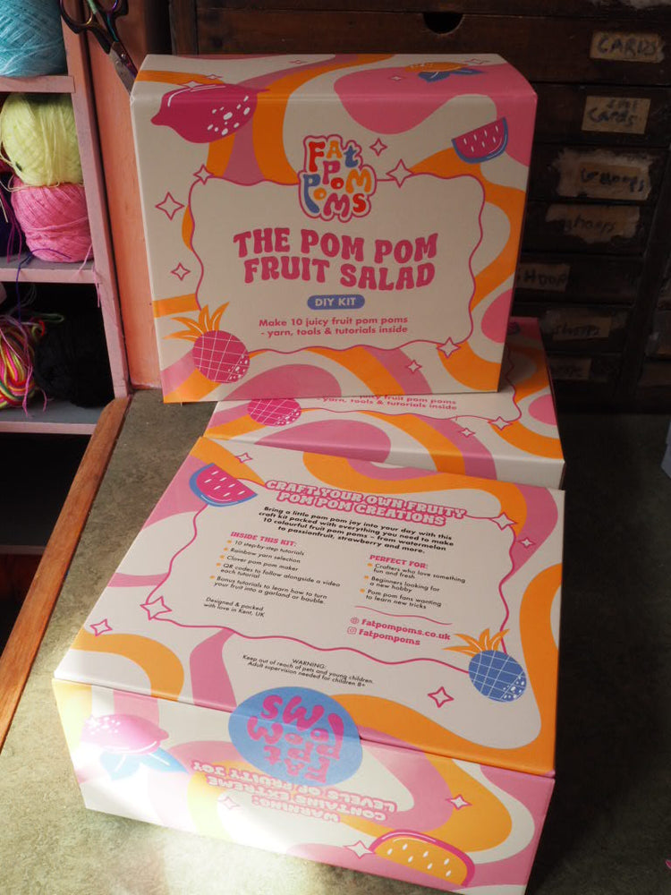 Fruit Salad Pom Pom DIY Kit - Makes 10 different fruits!