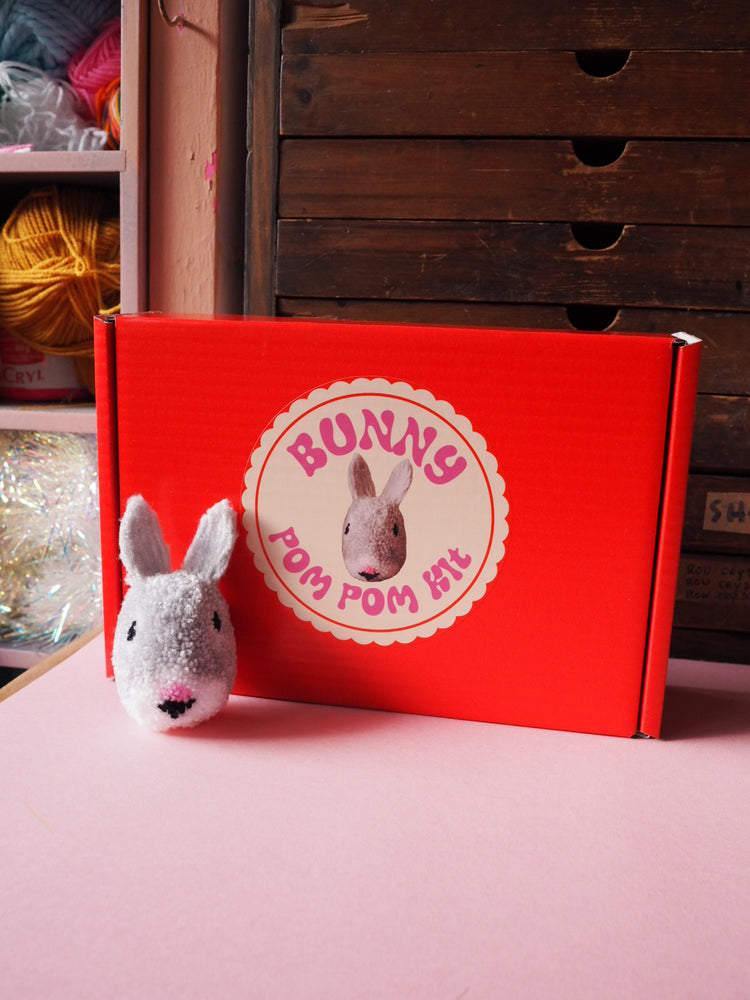 Bunny Pom Pom DIY Kit - Advanced Pom Pom Craft Kit