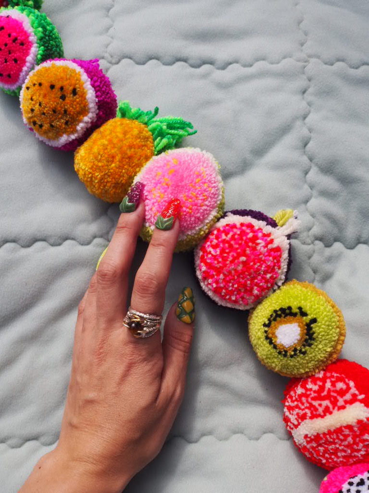 Fruit Salad Pom Pom DIY Kit - Makes 10 different fruits!