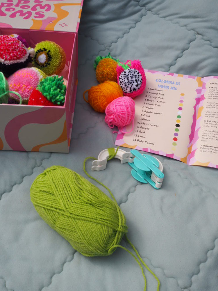 Fruit Salad Pom Pom DIY Kit - Makes 10 different fruits!
