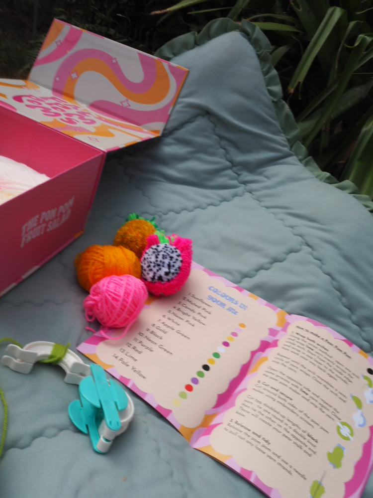 Fruit Salad Pom Pom DIY Kit - Makes 10 different fruits!