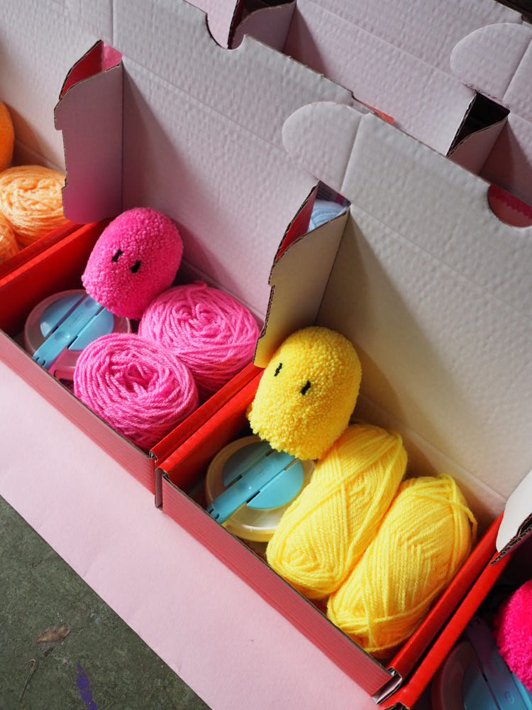 Ghost Pom Pom DIY Kit - Choose your own colour!