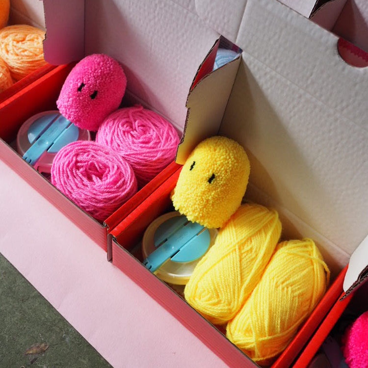 Ghost Pom Pom DIY Kit - Choose your own colour!