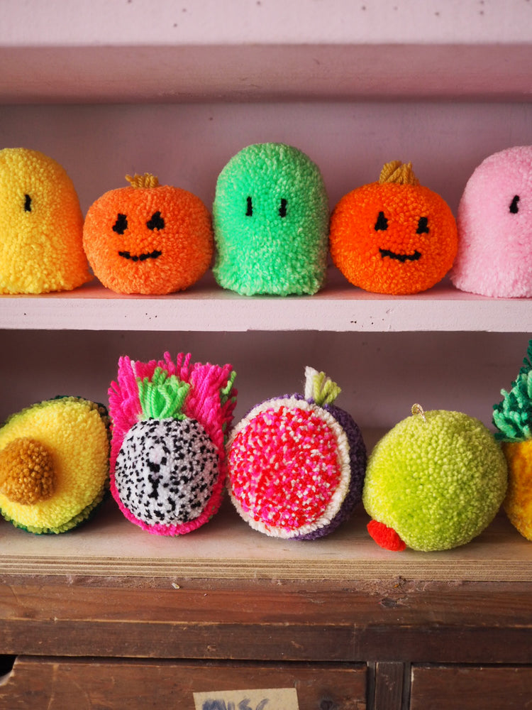 Pumpkin Pom Pom Desk Buddy