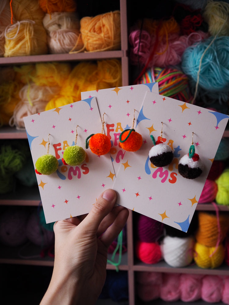 Mini Christmas Satsuma Earrings
