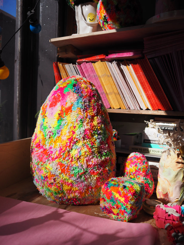 Giant Pom Pom Rainbow Egg