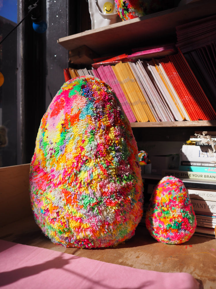 Giant Pom Pom Rainbow Egg