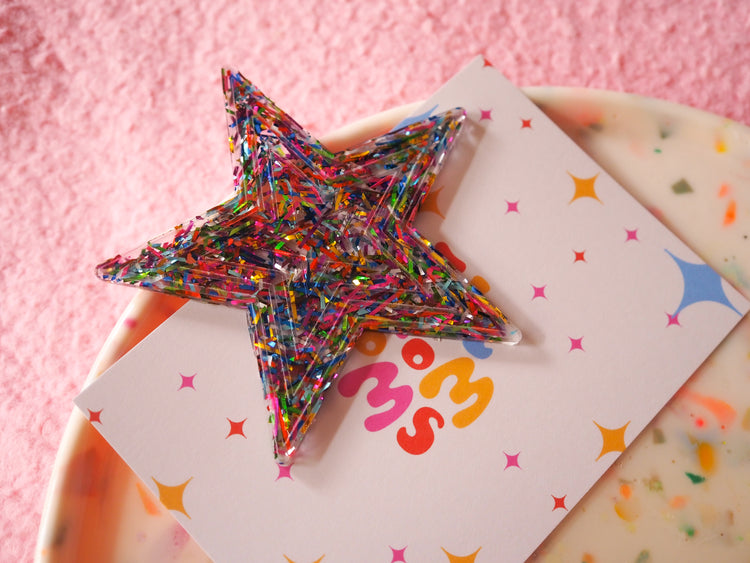 Rainbow Star Hair Clip