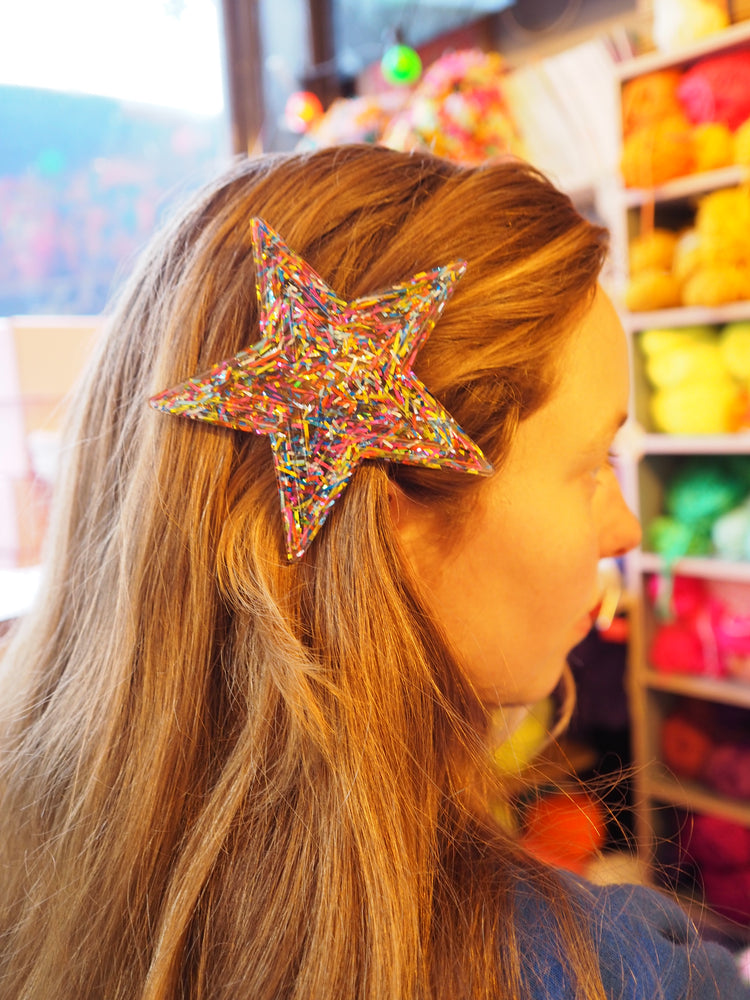 Rainbow Star Hair Clip