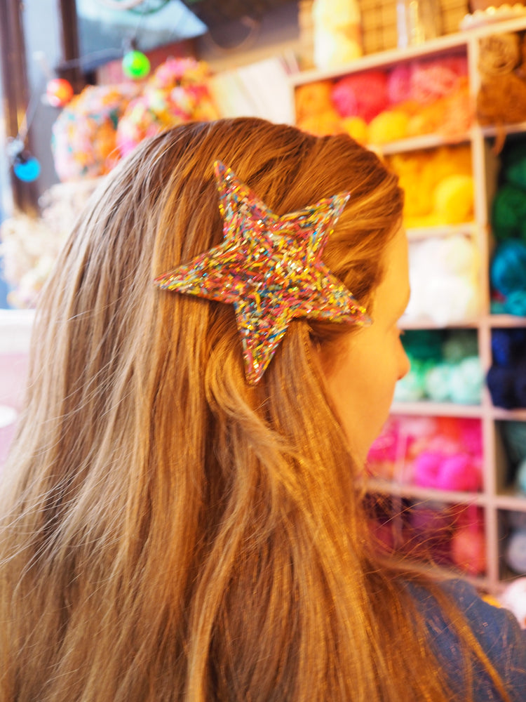 Rainbow Star Hair Clip
