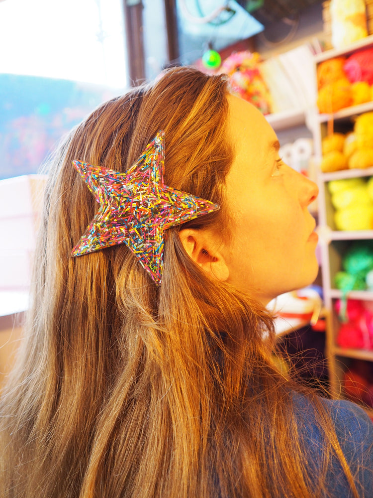Rainbow Star Hair Clip