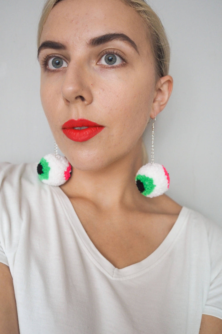 Fun Halloween Eyeball Earrings