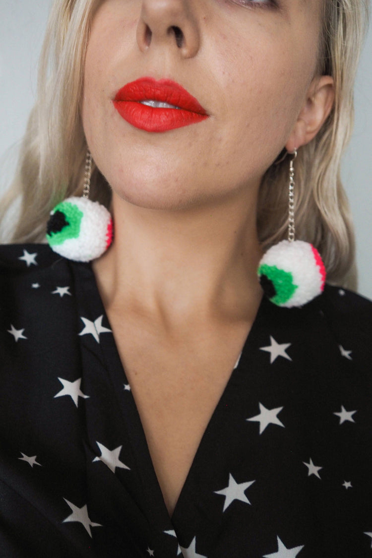 Fun Halloween Eyeball Earrings