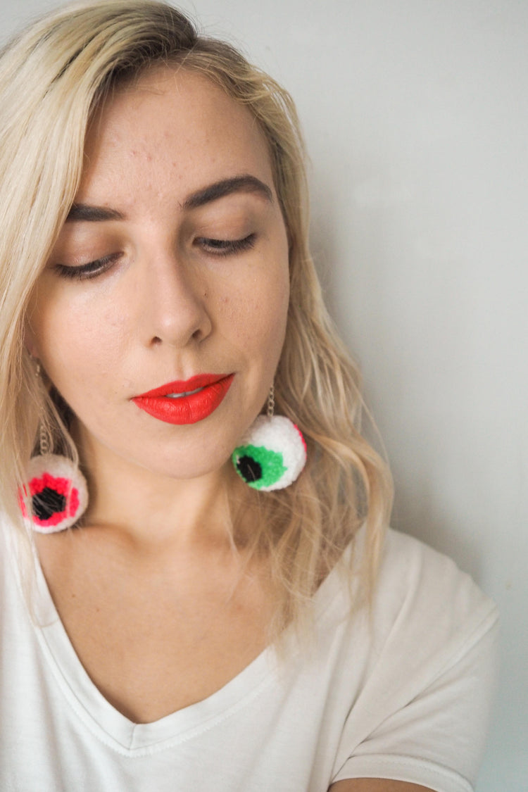 Fun Halloween Eyeball Earrings