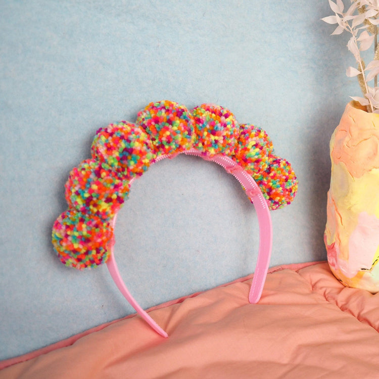 Confetti Pom Pom Headband