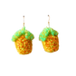 Pineapple Pom Pom Earrings Sample Sale