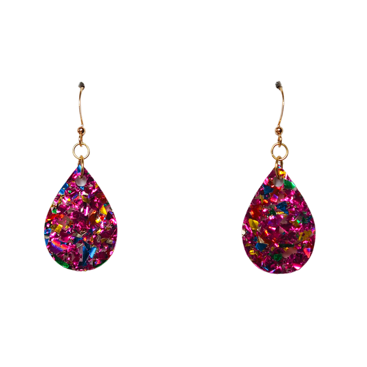 Rainbow Teardrop Earrings