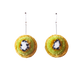 Kiwi Pom Pom Earrings Sample Sale