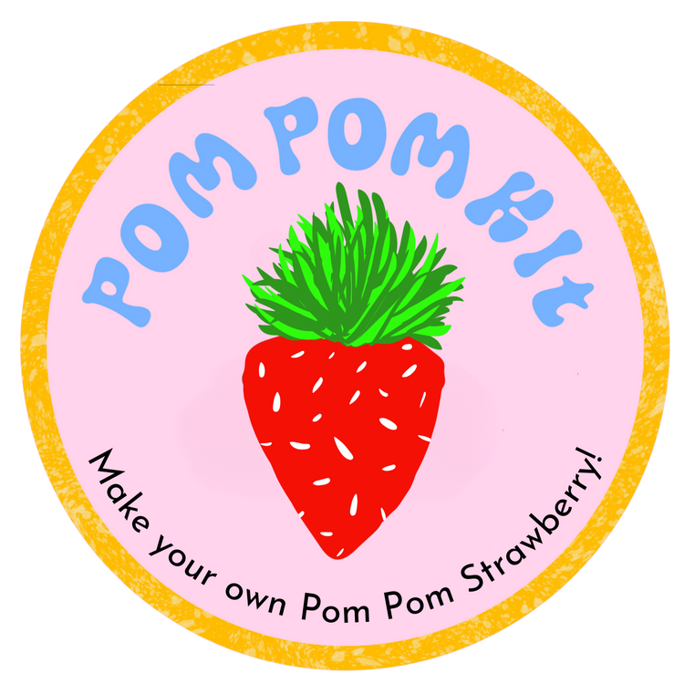 Strawberry Pom Pom DIY Kit