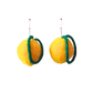 Lemon Pom Pom Earrings Sample Sale