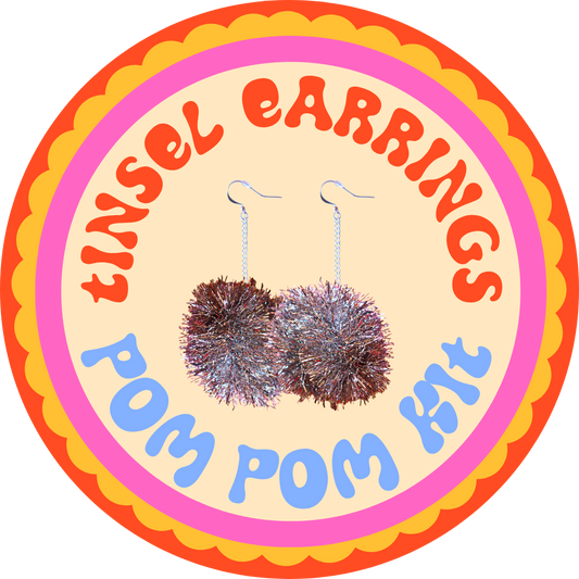 Tinsel Earrings DIY Kit - Choose your own colour!