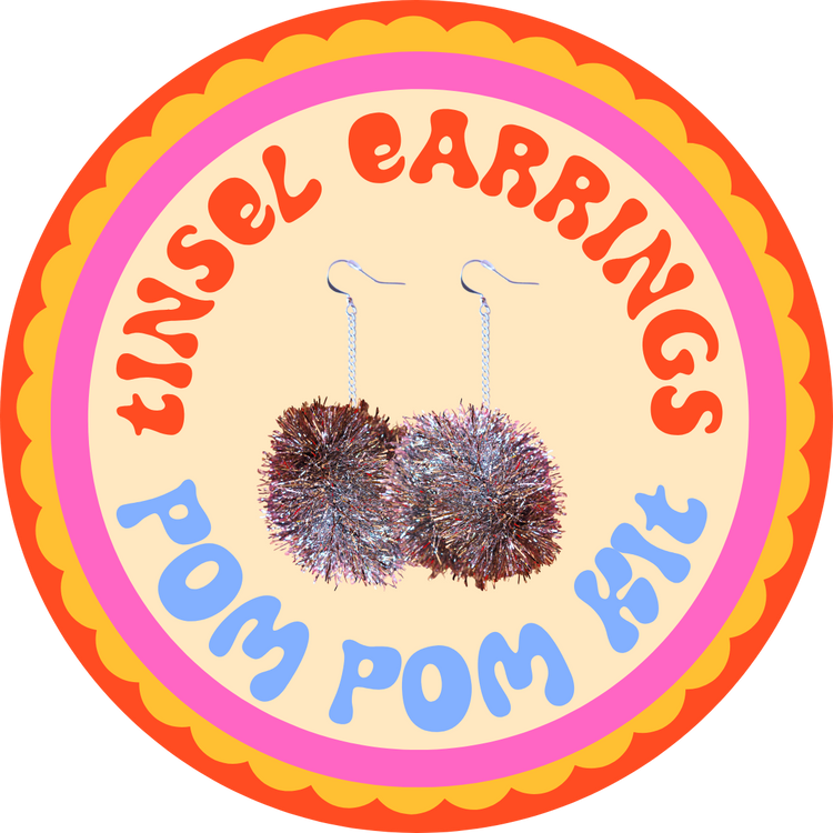 Tinsel Earrings DIY Kit - Choose your own colour!