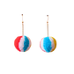 Beach Ball Pom Pom Earrings Sample Sale