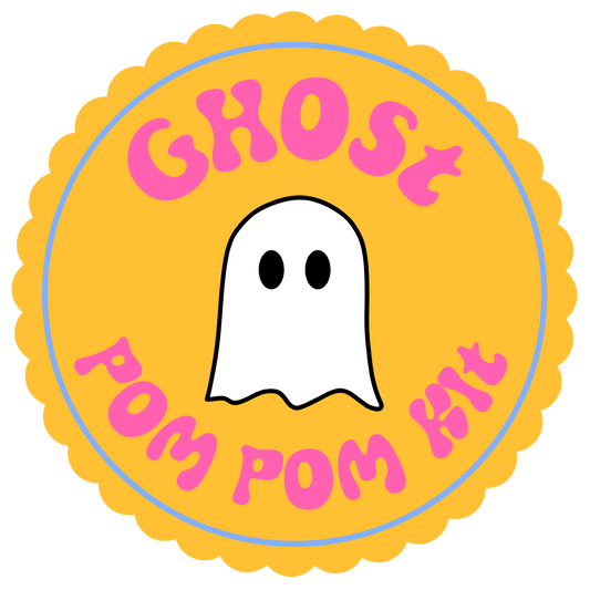 Ghost Pom Pom DIY Kit - Choose your own colour!