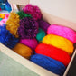 Giant Tinsel Pom Pom Wreath Kit - Colour choices