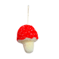 Handmade Mushroom Pom Pom Bauble Decoration - Christmas