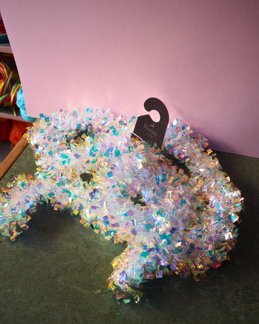 Iridescent Tinsel Garland 2M - Multiple available!