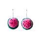 Watermelon Pom Pom Earrings Sample Sale