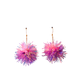 Mini Tinsel Earrings Sample Sale - Coral & Lilac