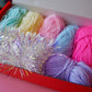 Pastel Iridescent Tinsel Pom Pom Headband Kit