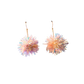 Mini Tinsel Earrings Sample Sale - Yellow