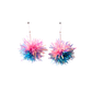 Mini Tinsel Earrings Sample Sale -Pastel Pink & Blue