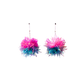 Mini Tinsel Earrings Sample Sale - Pink & Blue