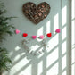 Heart Pom Pom Garland Kit - Makes at least 12 hearts
