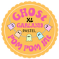 XL Ghost Garland Pom Pom DIY Kit - Pastel - Makes at least 18 Ghosts!